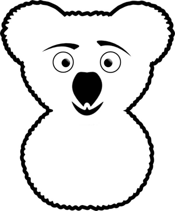 Dessin à colorier: Koala (Animaux) #9459 - Coloriages à Imprimer Gratuits