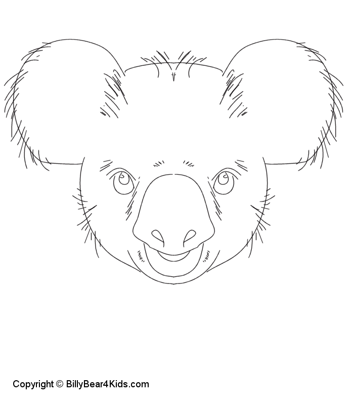 Dessin à colorier: Koala (Animaux) #9480 - Coloriages à Imprimer Gratuits