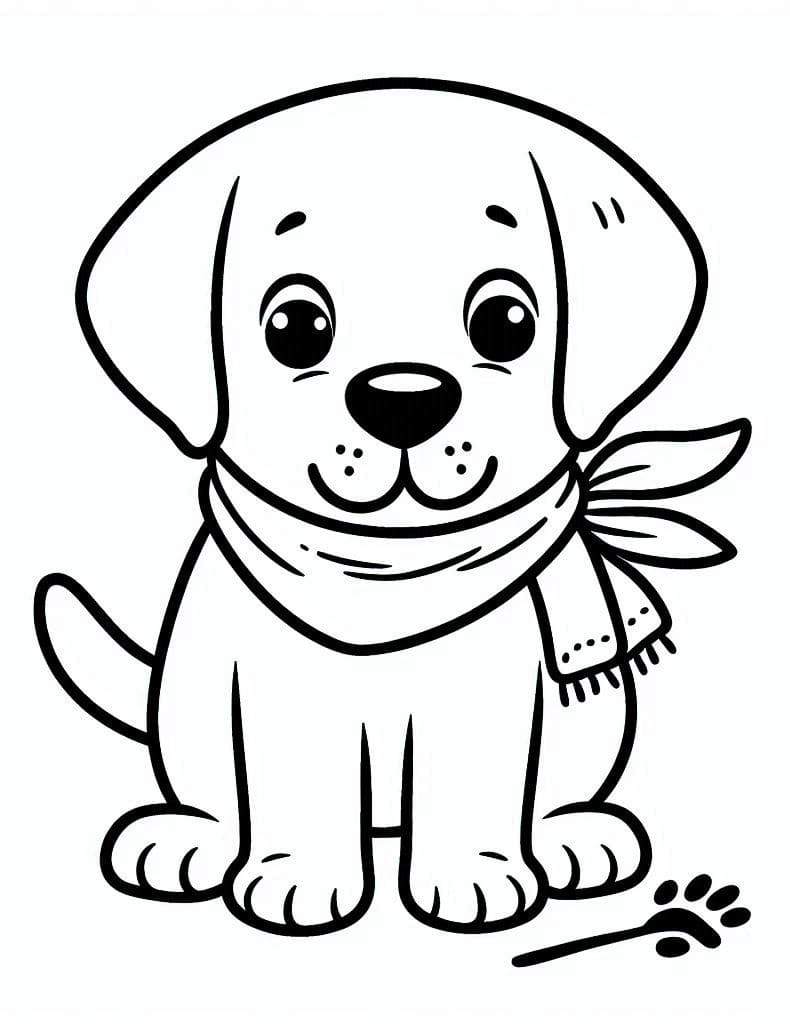 Coloriage gratuit Labrador #220729 de la collection Animaux à imprimer