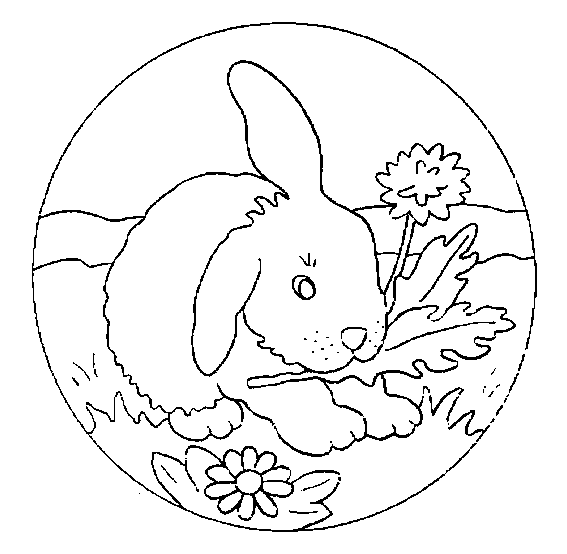 Dessin à colorier: Lapin (Animaux) #9536 - Coloriages à Imprimer Gratuits