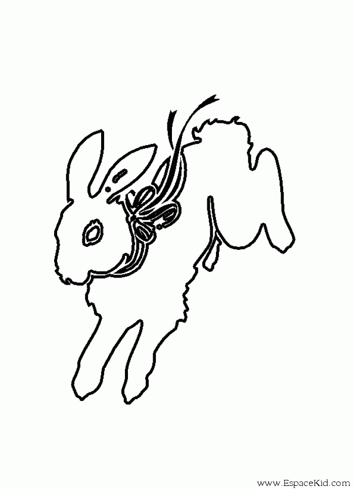 Dessin à colorier: Lapin (Animaux) #9550 - Coloriages à Imprimer Gratuits