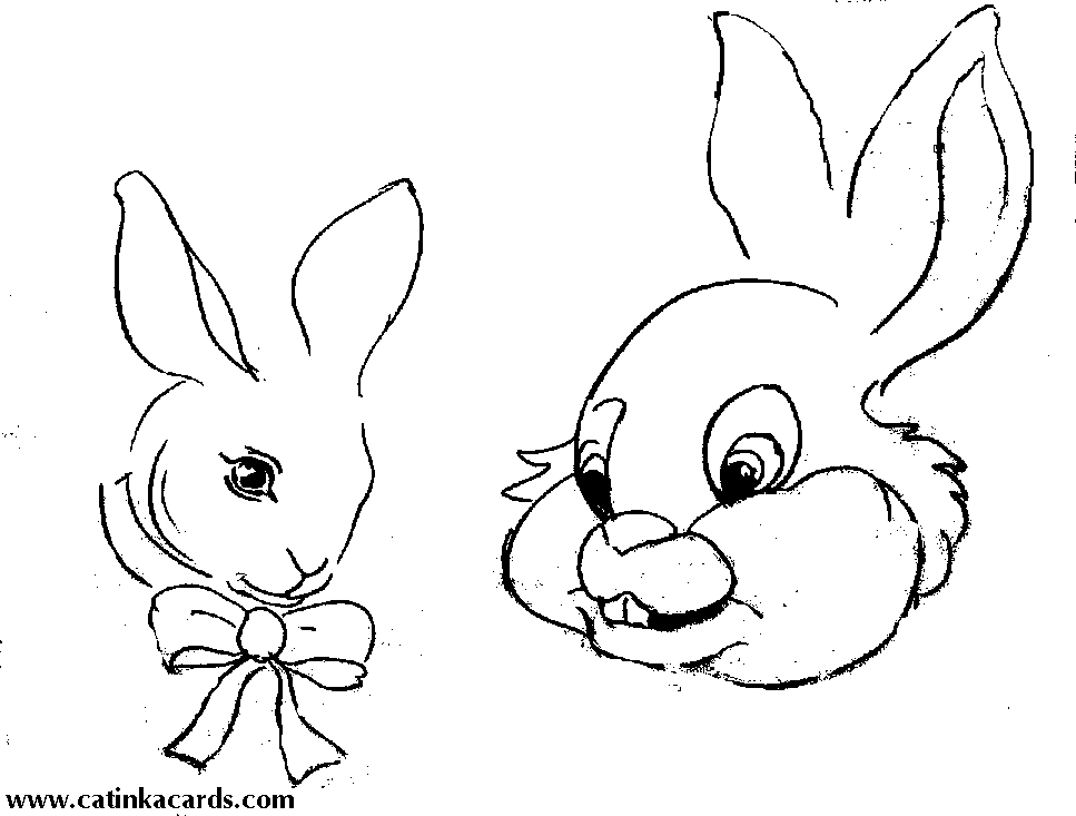 Dessin à colorier: Lapin (Animaux) #9595 - Coloriages à Imprimer Gratuits