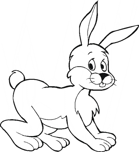 Dessin à colorier: Lapin (Animaux) #9615 - Coloriages à Imprimer Gratuits