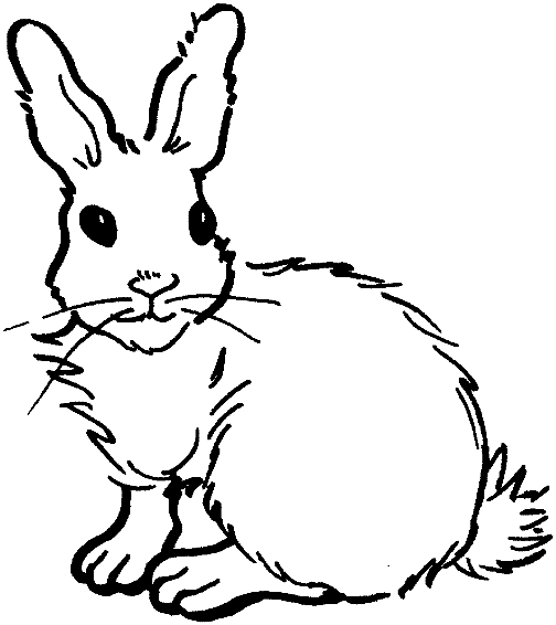 Dessin à colorier: Lapin (Animaux) #9625 - Coloriages à Imprimer Gratuits