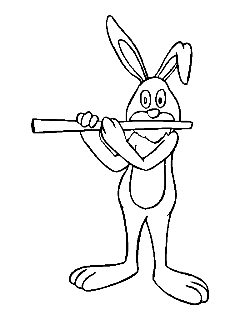 Dessin à colorier: Lapin (Animaux) #9639 - Coloriages à Imprimer Gratuits