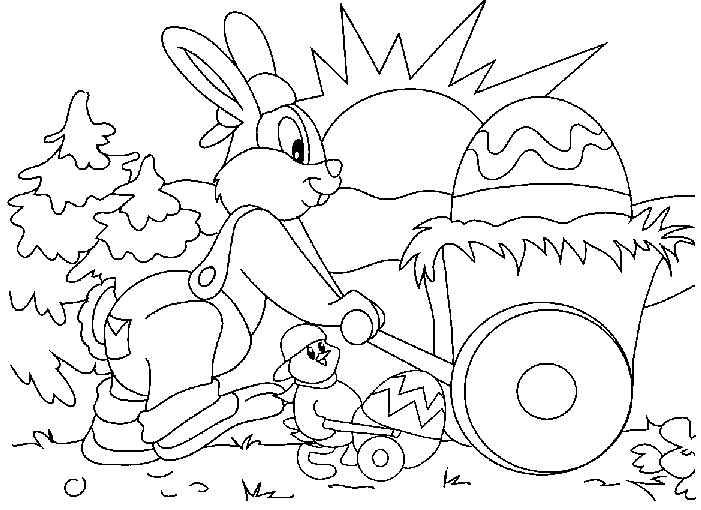 Dessin à colorier: Lapin (Animaux) #9642 - Coloriages à Imprimer Gratuits