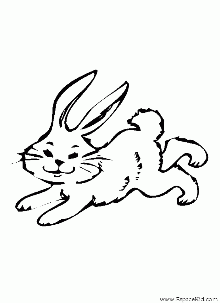 Dessin à colorier: Lapin (Animaux) #9646 - Coloriages à Imprimer Gratuits