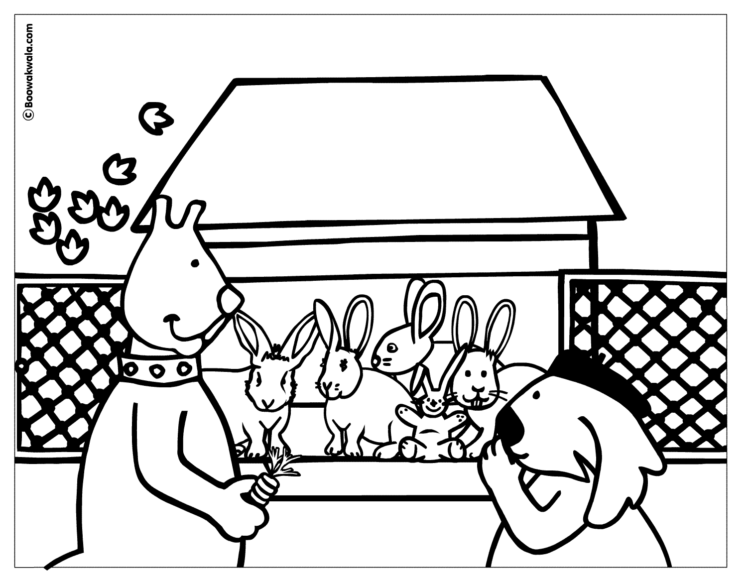 Dessin à colorier: Lapin (Animaux) #9655 - Coloriages à Imprimer Gratuits