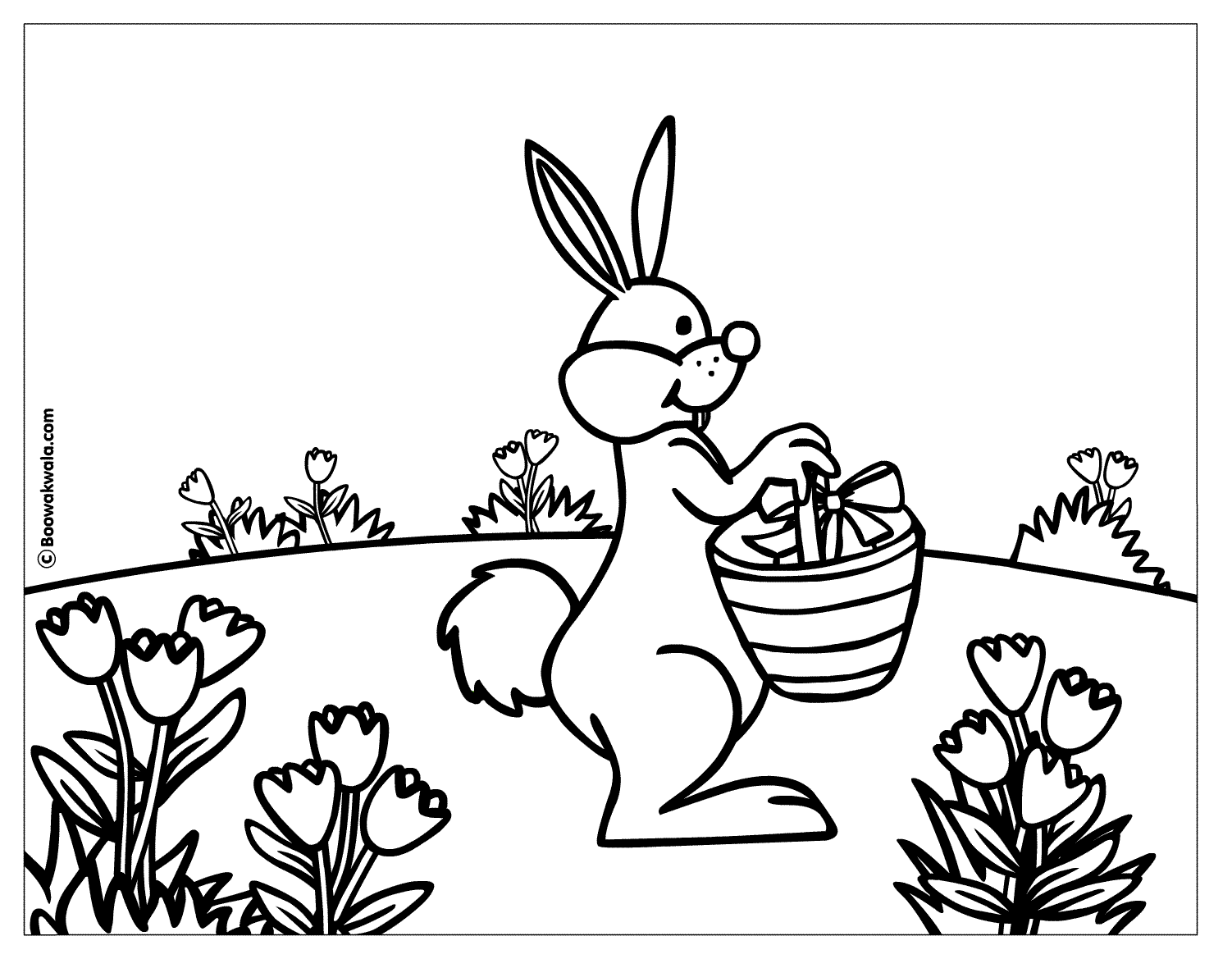 Dessin à colorier: Lapin (Animaux) #9696 - Coloriages à Imprimer Gratuits