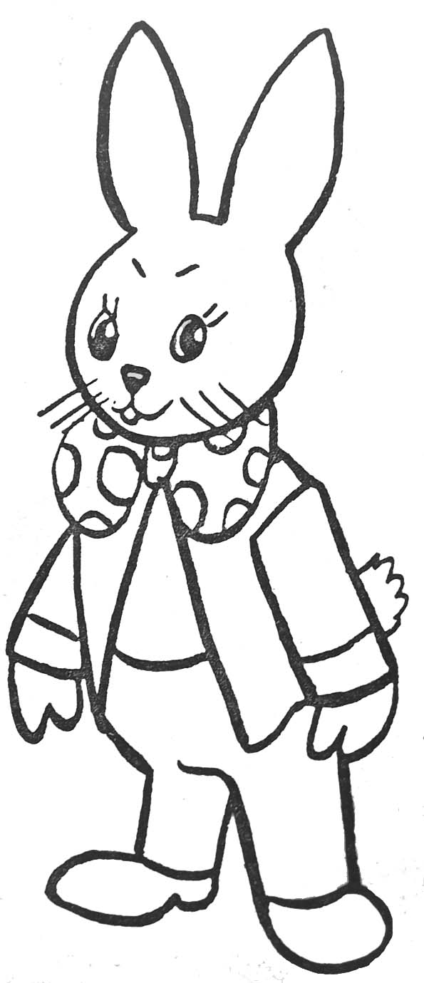 Dessin à colorier: Lapin (Animaux) #9699 - Coloriages à Imprimer Gratuits