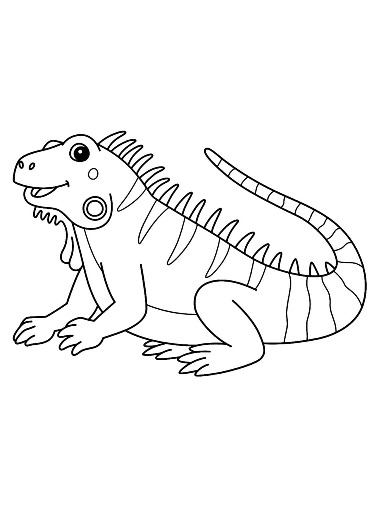 Coloriage gratuit Lézard #217866 de la collection Animaux à imprimer