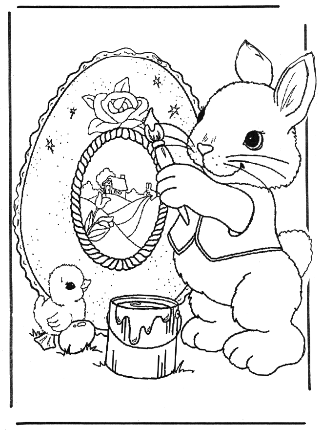 Dessin à colorier: Lièvre (Animaux) #10103 - Coloriages à Imprimer Gratuits