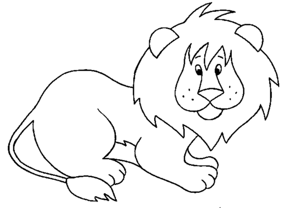 Dessin à colorier: Lion (Animaux) #10243 - Coloriages à Imprimer Gratuits