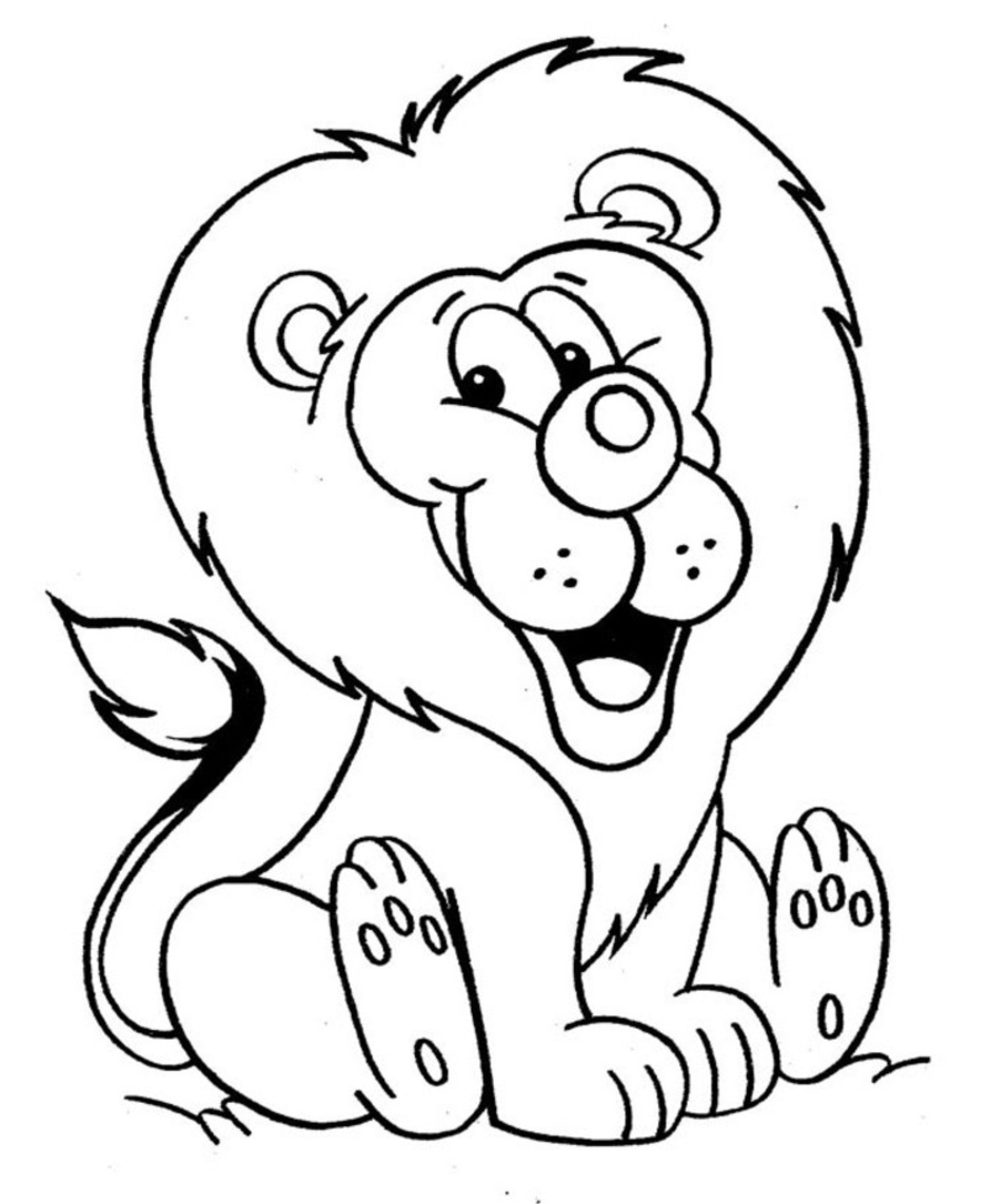 Dessin à colorier: Lion (Animaux) #10244 - Coloriages à Imprimer Gratuits