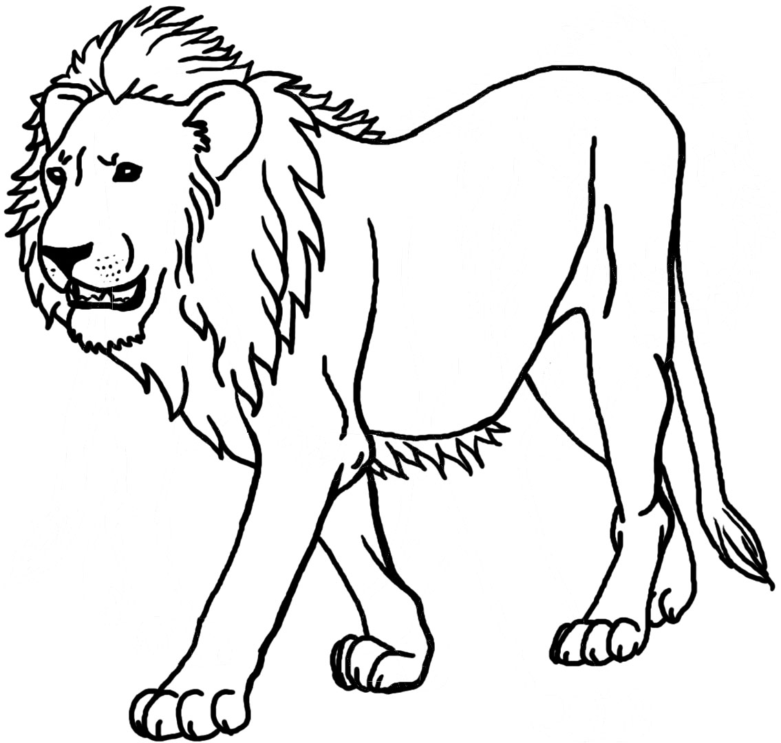 Dessin à colorier: Lion (Animaux) #10249 - Coloriages à Imprimer Gratuits