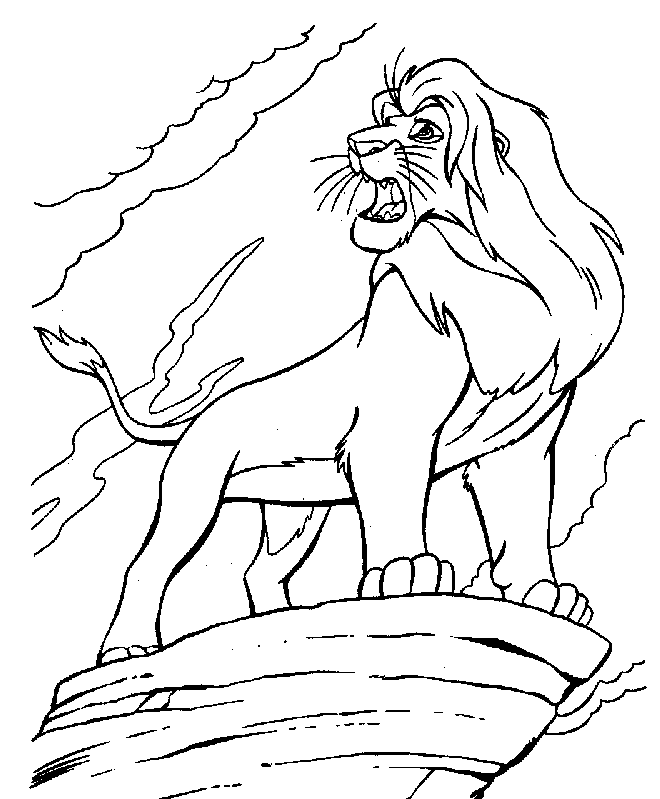 Dessin à colorier: Lion (Animaux) #10260 - Coloriages à Imprimer Gratuits