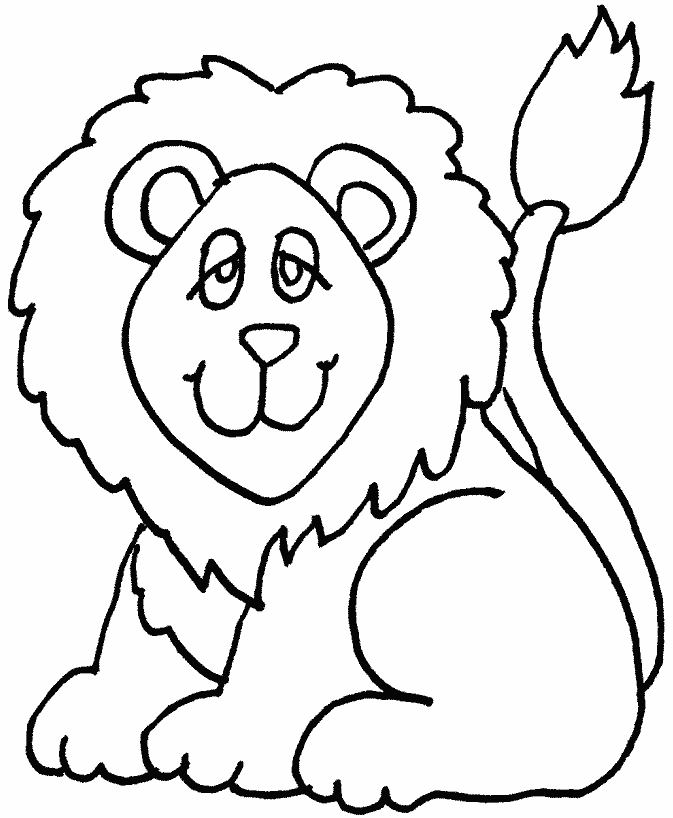 Dessin à colorier: Lion (Animaux) #10265 - Coloriages à Imprimer Gratuits