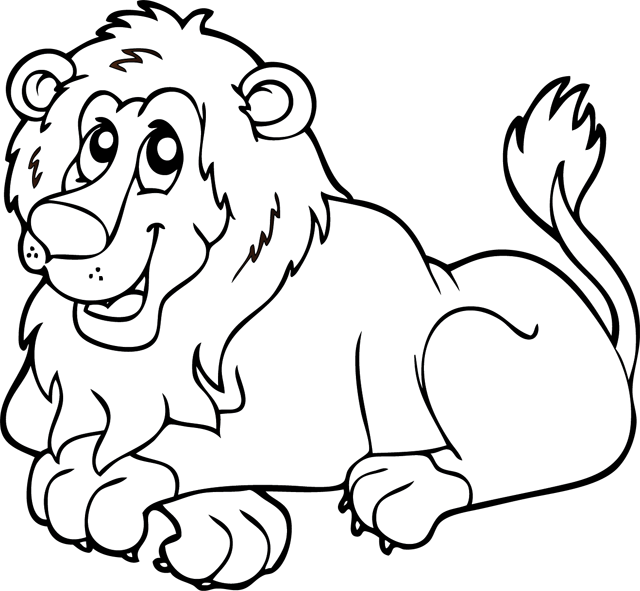 Dessin à colorier: Lion (Animaux) #10268 - Coloriages à Imprimer Gratuits