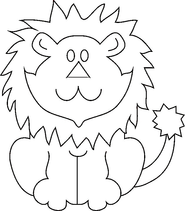 Dessin à colorier: Lion (Animaux) #10284 - Coloriages à Imprimer Gratuits