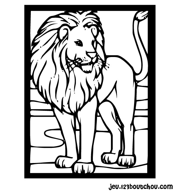 Dessin à colorier: Lion (Animaux) #10289 - Coloriages à Imprimer Gratuits