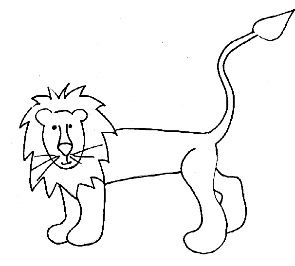 Dessin à colorier: Lion (Animaux) #10290 - Coloriages à Imprimer Gratuits