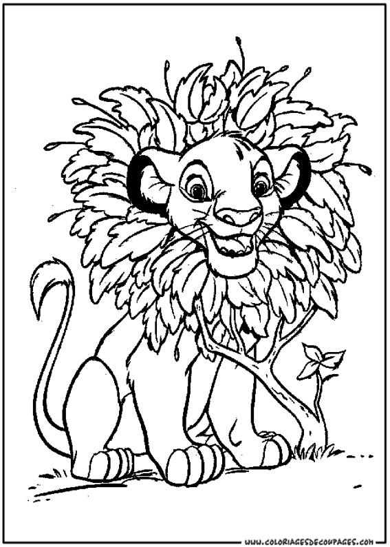 Dessin à colorier: Lion (Animaux) #10312 - Coloriages à Imprimer Gratuits
