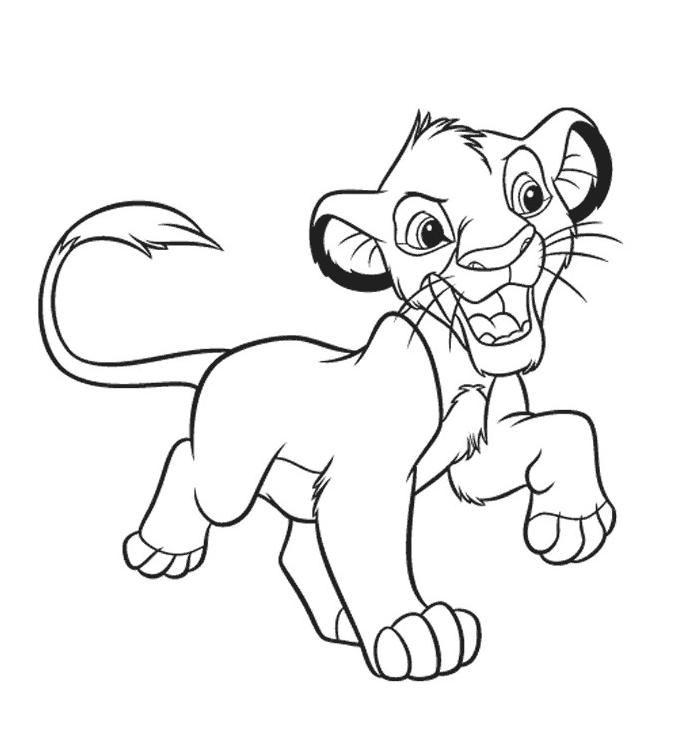 Dessin à colorier: Lion (Animaux) #10314 - Coloriages à Imprimer Gratuits