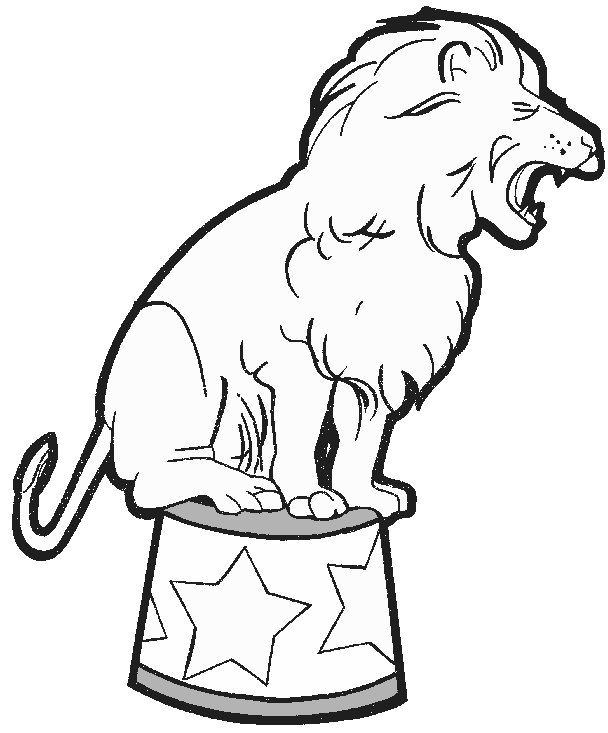 Dessin à colorier: Lion (Animaux) #10320 - Coloriages à Imprimer Gratuits