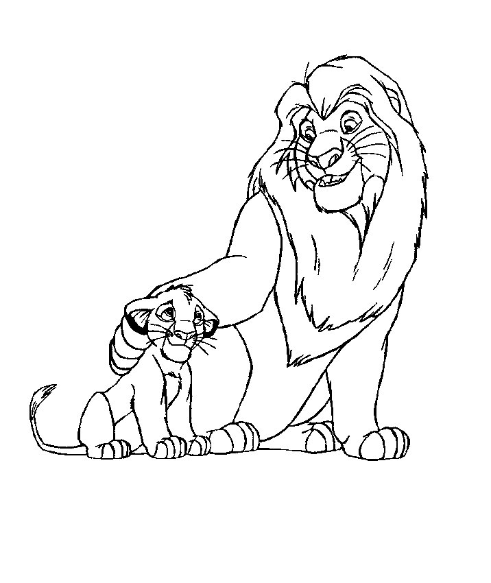 Dessin à colorier: Lion (Animaux) #10327 - Coloriages à Imprimer Gratuits