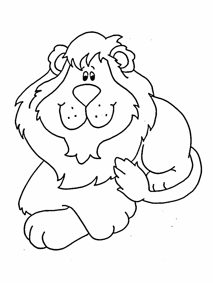 Dessin à colorier: Lion (Animaux) #10333 - Coloriages à Imprimer Gratuits