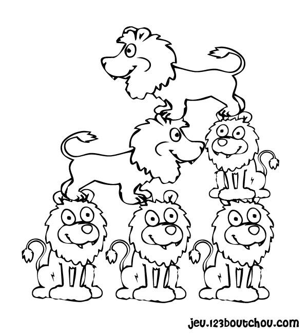 Dessin à colorier: Lion (Animaux) #10336 - Coloriages à Imprimer Gratuits