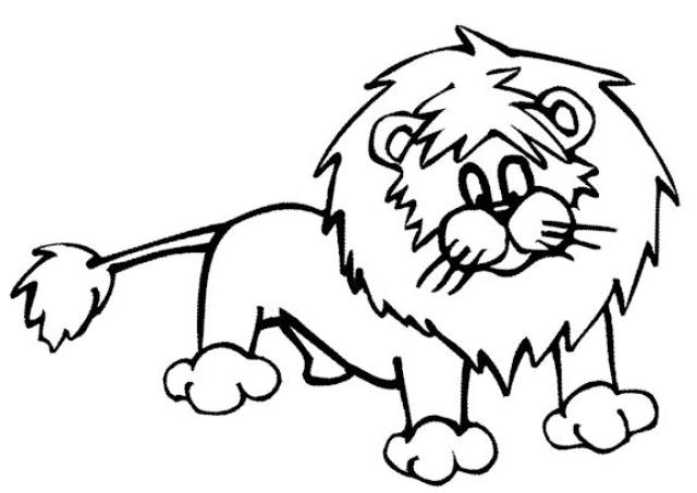 Dessin à colorier: Lion (Animaux) #10424 - Coloriages à Imprimer Gratuits