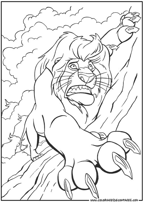 Dessin à colorier: Lion (Animaux) #10436 - Coloriages à Imprimer Gratuits