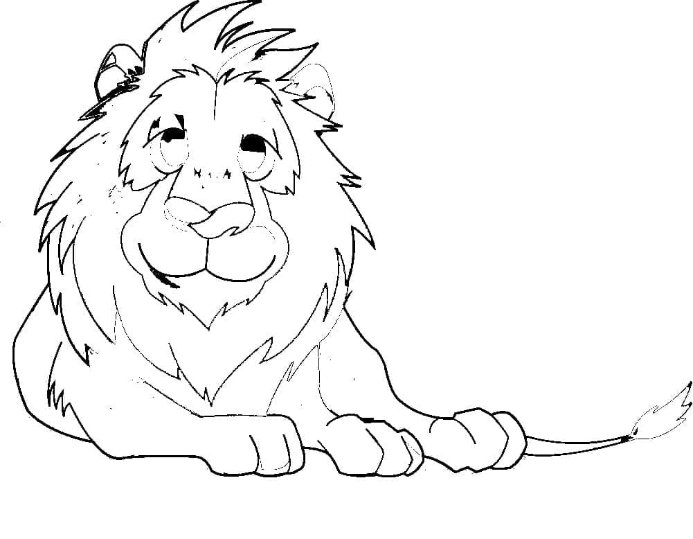 Illustration au trait Lion #174858 de la collection Animaux à colorier gratuitement Illustration au trait Lion #174858 de la collection Animaux à colorier gratuitement