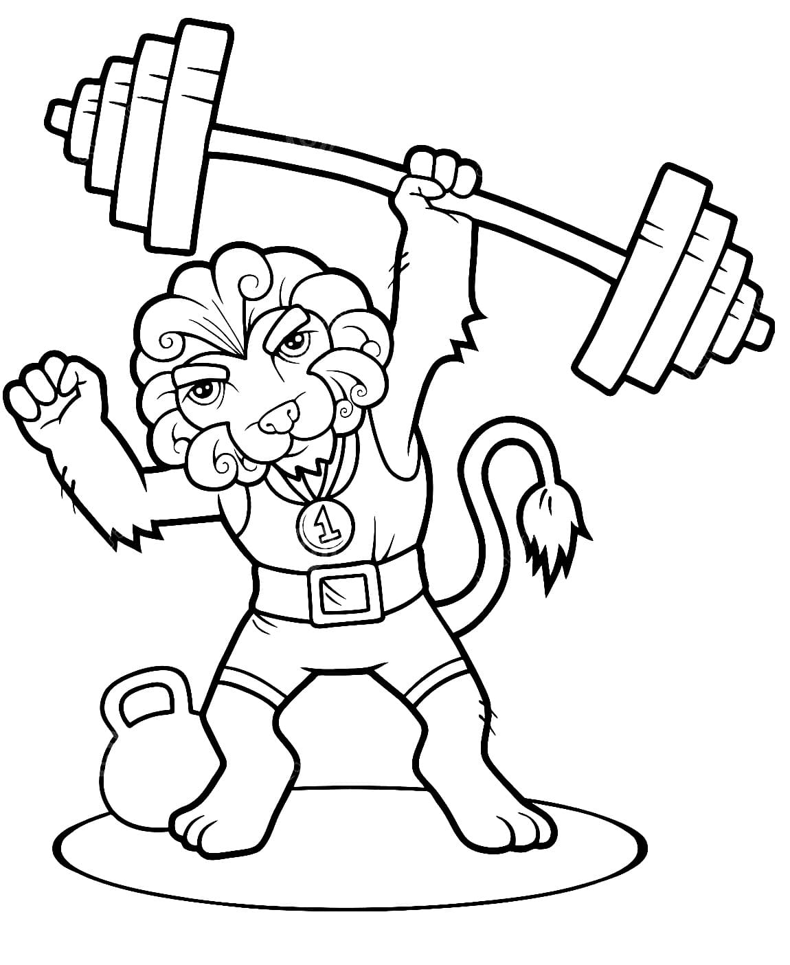 Coloriage gratuit Lion #215487 de la collection Animaux à imprimer