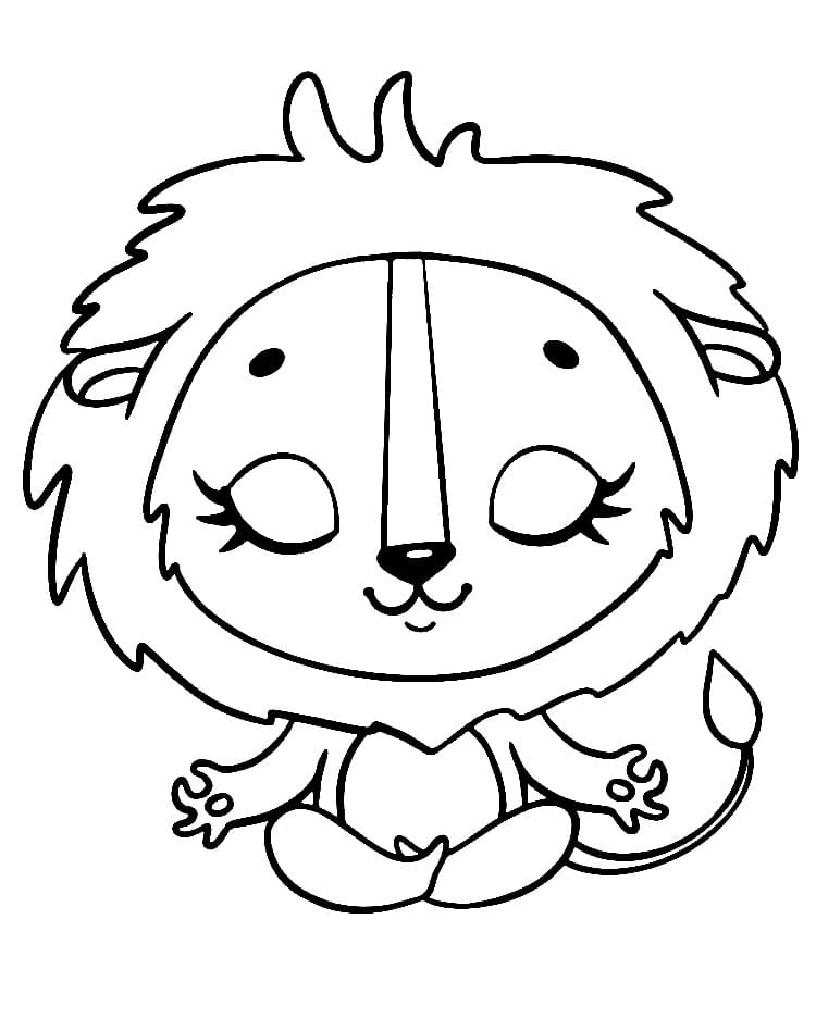 Dessin Lion #215488 à colorier de la série Animaux, gratuit à télécharger et imprimer