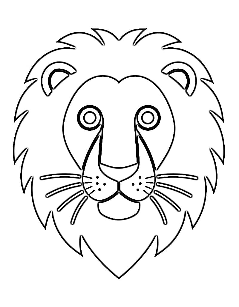 Coloriage gratuit pour enfants et adultes Lion #218688, collection Animaux