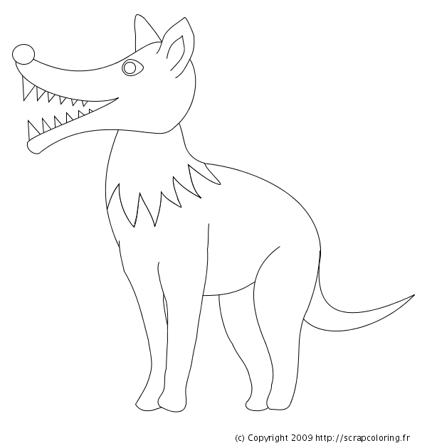 Dessin à colorier: Loup (Animaux) #10458 - Coloriages à Imprimer Gratuits