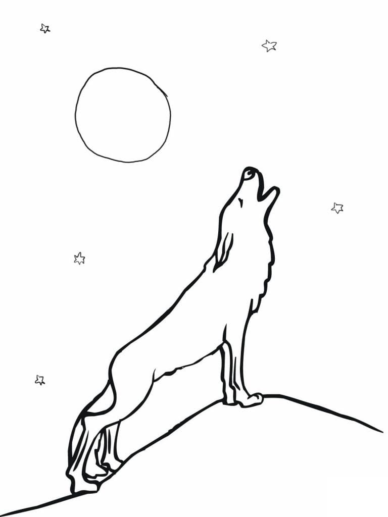 Coloriage gratuit Loup #175253 de la collection Animaux à imprimer Coloriage gratuit Loup #175253 de la collection Animaux à imprimer
