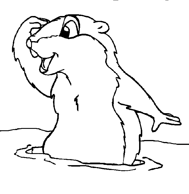 Dessin à colorier: Marmotte (Animaux) #10896 - Coloriages à Imprimer Gratuits