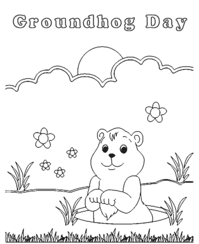Dessin à colorier: Marmotte (Animaux) #10926 - Coloriages à Imprimer Gratuits