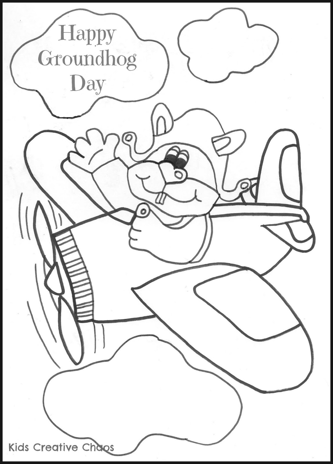 Dessin à colorier: Marmotte (Animaux) #10927 - Coloriages à Imprimer Gratuits