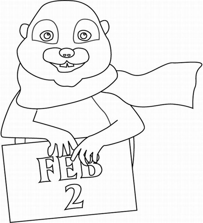 Dessin à colorier: Marmotte (Animaux) #10934 - Coloriages à Imprimer Gratuits