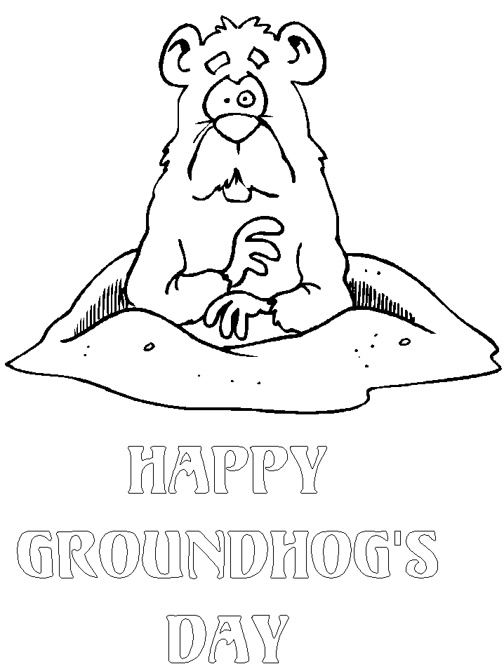 Dessin à colorier: Marmotte (Animaux) #10952 - Coloriages à Imprimer Gratuits