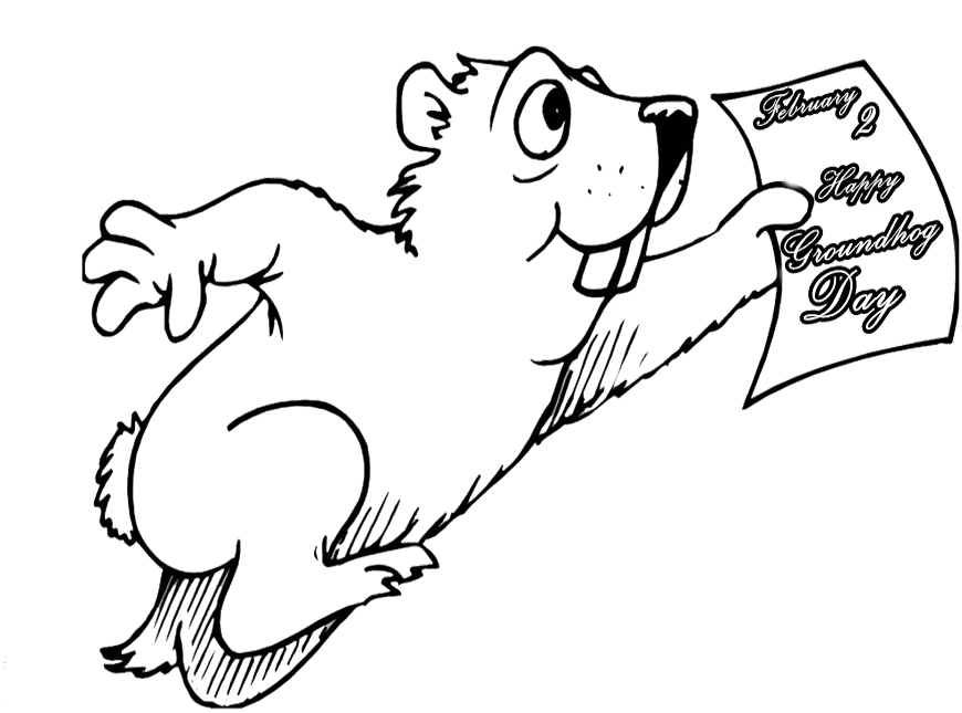 Dessin à colorier: Marmotte (Animaux) #10972 - Coloriages à Imprimer Gratuits