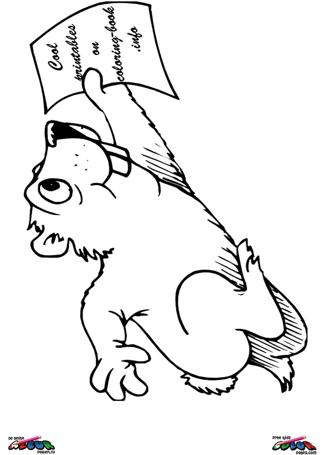 Dessin à colorier: Marmotte (Animaux) #11001 - Coloriages à Imprimer Gratuits