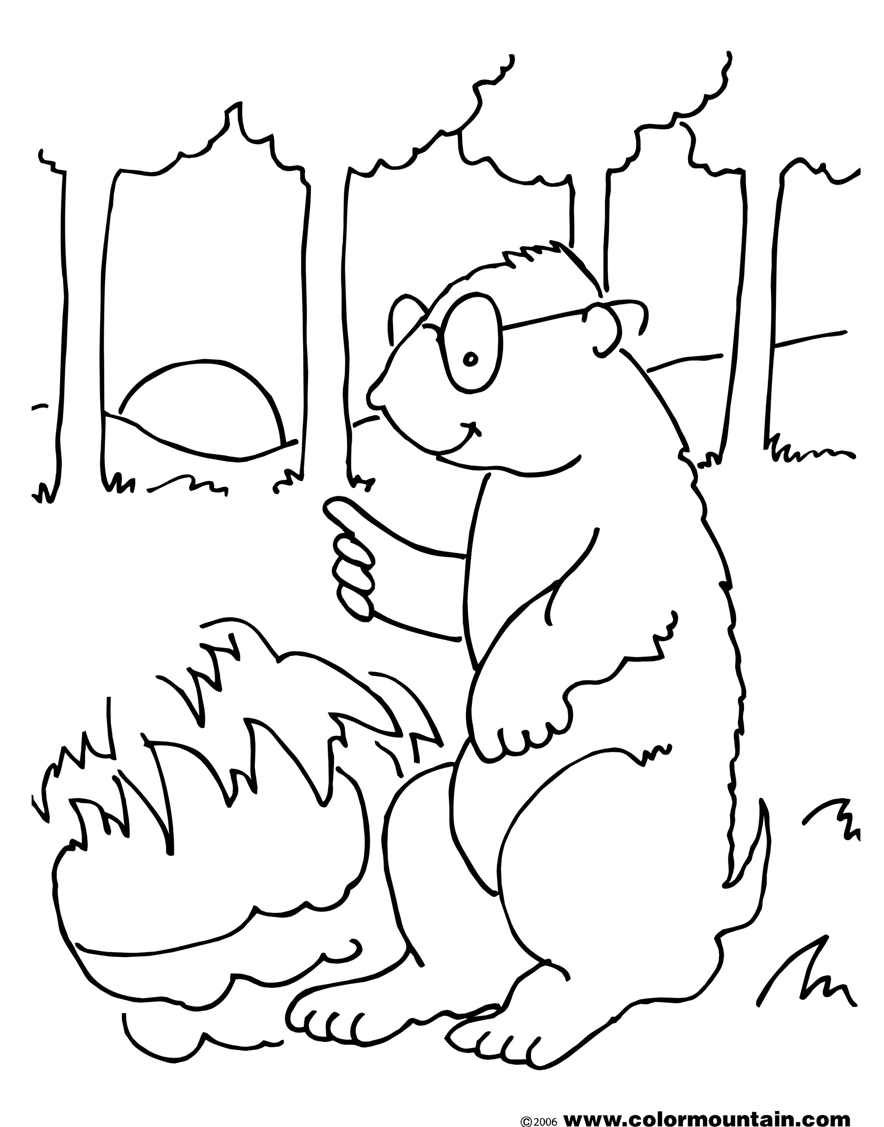 Dessin à colorier: Marmotte (Animaux) #11057 - Coloriages à Imprimer Gratuits