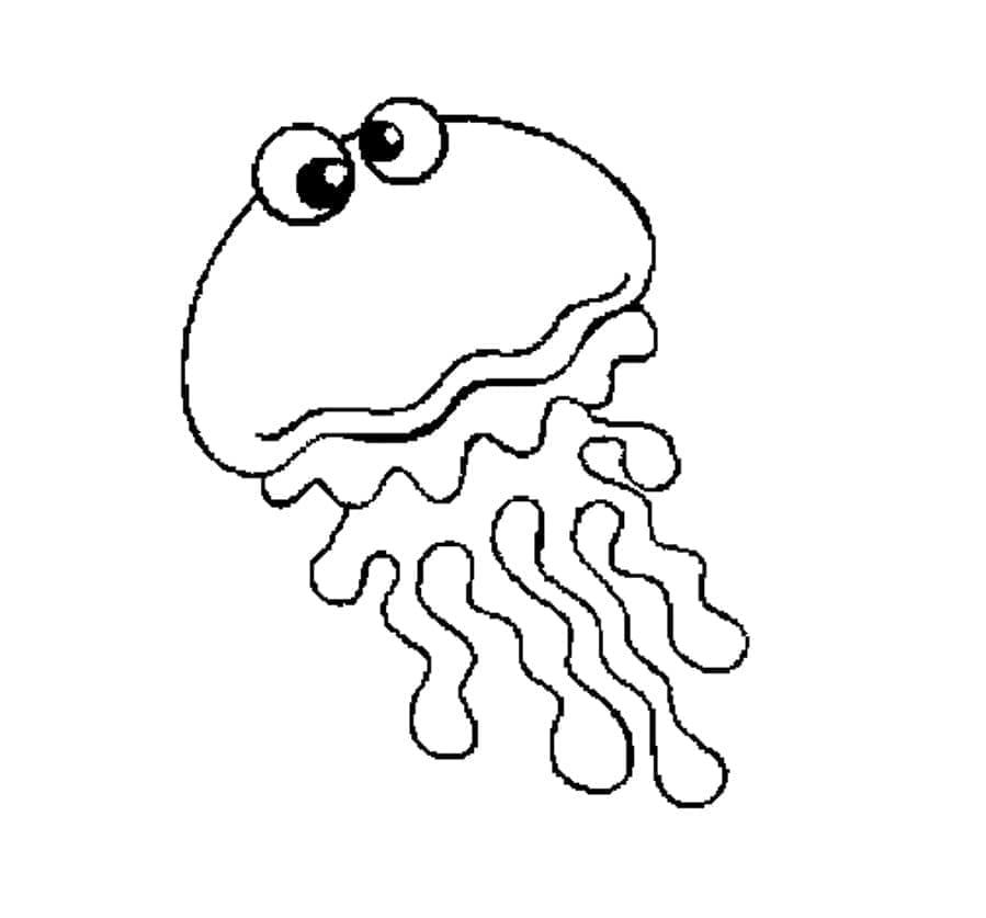 Dessin à colorier Méduse #208811 issu de la collection Animaux, prêt à imprimer Dessin à colorier Méduse #208811 issu de la collection Animaux, prêt à imprimer