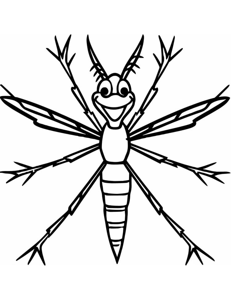 Dessin à colorier: Moustique (Animaux) #207156 - Coloriages à Imprimer Gratuits