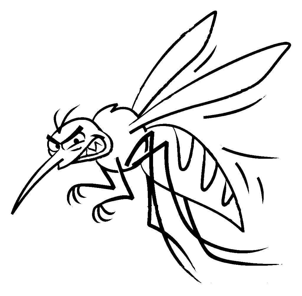 Dessin à colorier: Moustique (Animaux) #207158 - Coloriages à Imprimer Gratuits
